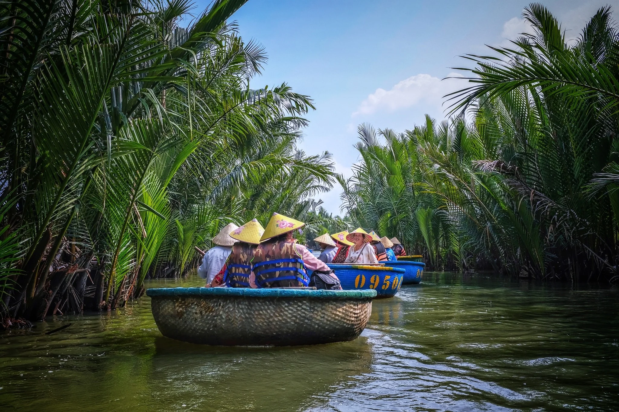 Bamboo Basket Boat and Lantern Boat